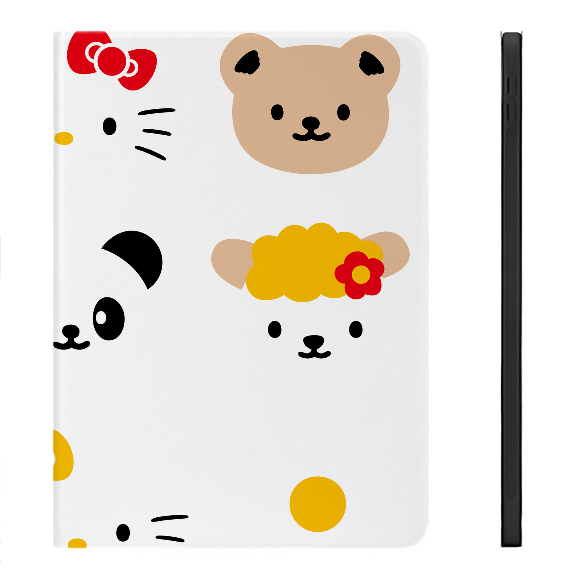 （画像用） Hello Kitty ハローキティ IPadケース ペンホルダー付き ブックスタイルデザイン